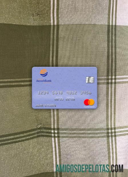 Etiópia Awash International Bank Mastercard Photolook Front exemplo real